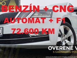 Škoda Octavia Combi BENZÍN+CNG 1.4 TSI G-TEC STYLE DSG ALCANTARA/NAV=GARANCIA KM=OVERENÉ