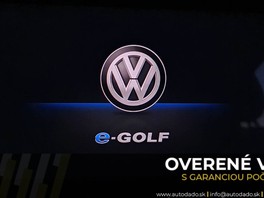 Volkswagen Golf e- Elektro AUTOMAT 100kW = DOJAZD 303KM = 8.145 KM = OVERENÉ VOZIDLO