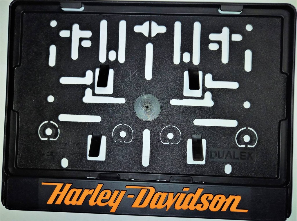Harley Davidson 3D podložky pod ŠPZ na motocykel d