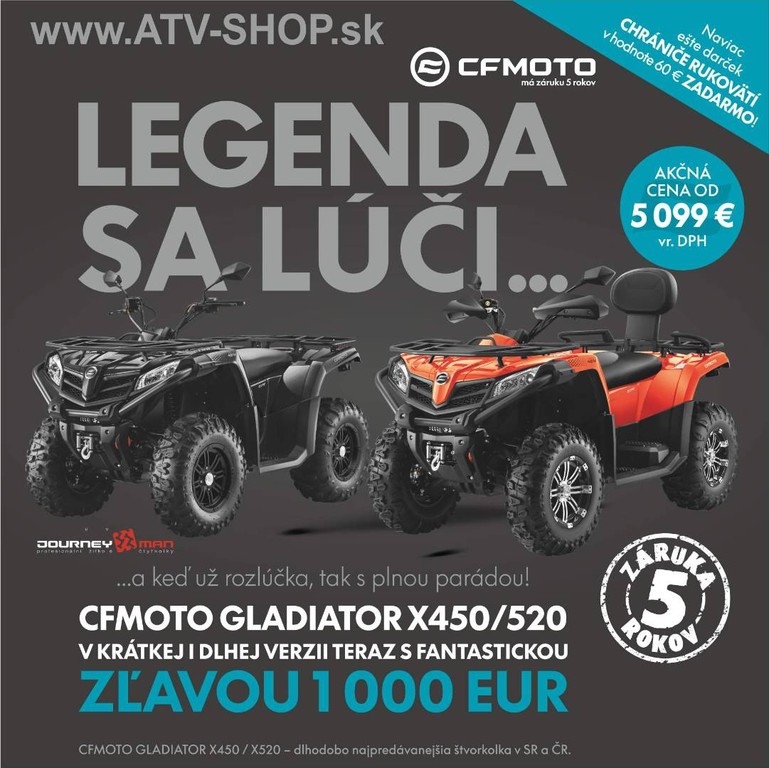 CFMoto DOPREDAJ Gladiator X520 - POZOR AKCIA!!!