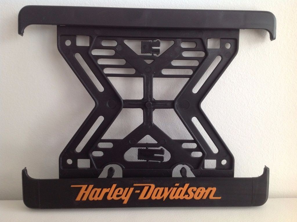Harley Davidson 3D podložky pod ŠPZ na motocykel držiaky na TEČ s nápisom 3D
